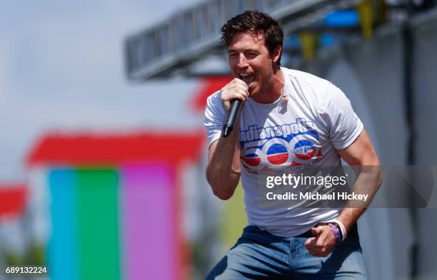 Clayton Anderson performs at the Firestone Legends Day concert at Indianapolis Motor Speedway on May 27, 2017 in Indianapolis, Indiana.