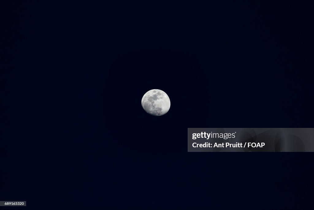 Close-up of moon in sky at night