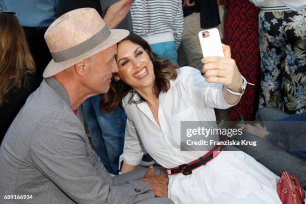 Heiner Lauterbach and Viktoria Lauterbach during Til Schweiger's opening of his 'Barefoot Hotel' on May 28, 2017 in Timmendorfer Strand, Germany.