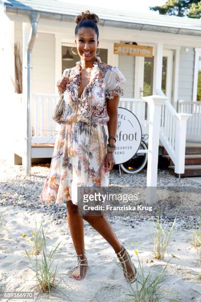 Marie Amière during Til Schweiger's opening of his 'Barefoot Hotel' on May 28, 2017 in Timmendorfer Strand, Germany.