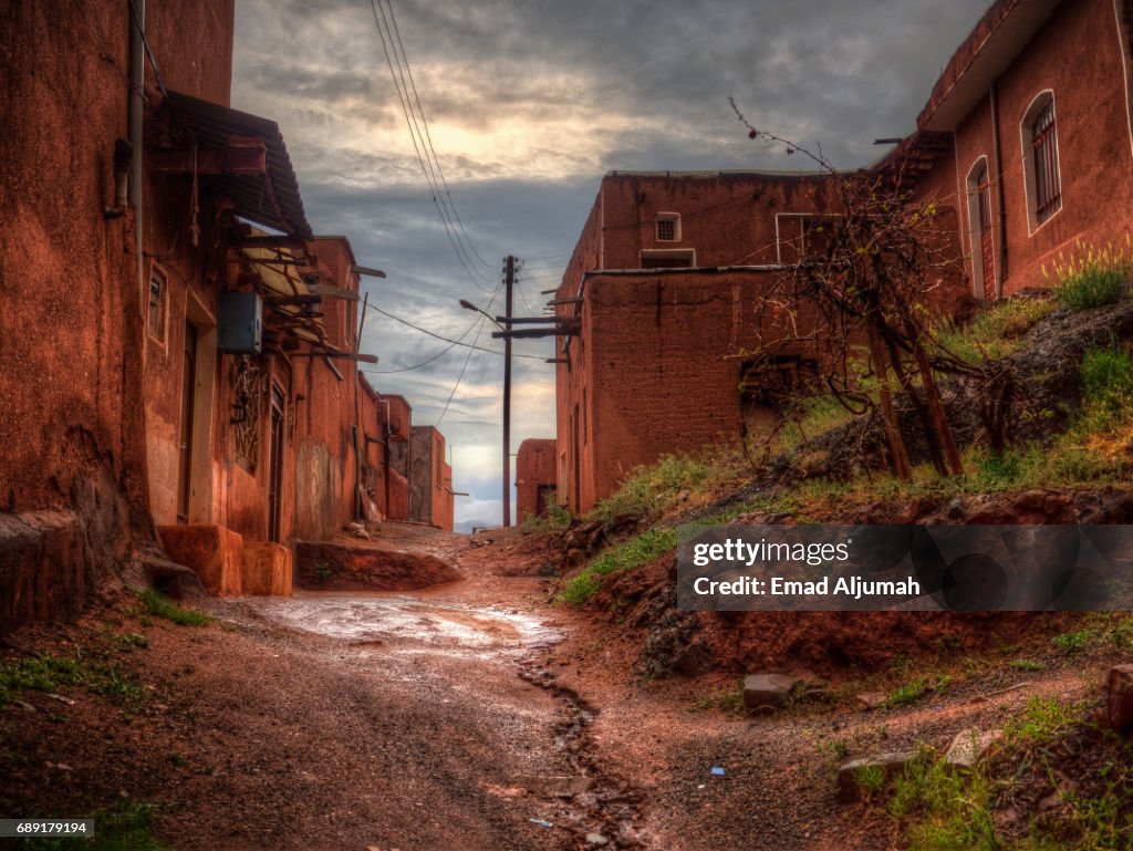 Abyaneh Village under the rain, Iran - 27 April 2017