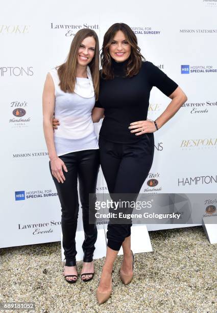 Hilary Swank and Mariska Hargitay attend the Hamptons Magazine Memorial Day Celebration With Cover Star Hilary Swank Presented by Bespoke Real Estate...
