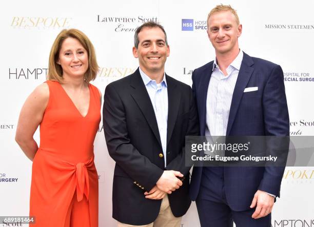 Jennifer Solomon, Dave Mayman, and Ralph Madari attend the Hamptons Magazine Memorial Day Celebration With Cover Star Hilary Swank Presented by...