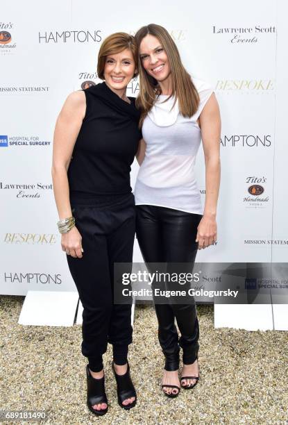 Carolyn Risoli, and Hilary Swank attend the Hamptons Magazine Memorial Day Celebration With Cover Star Hilary Swank Presented by Bespoke Real Estate...