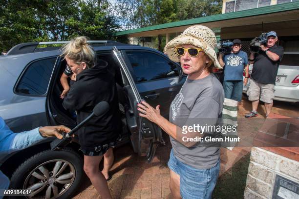 Schappelle Corby's aunty, Jen arrives at Schappelle Corby's mother's house in Loganlea on May 28, 2017 in Brisbane, Australia. Schapelle Corby was...