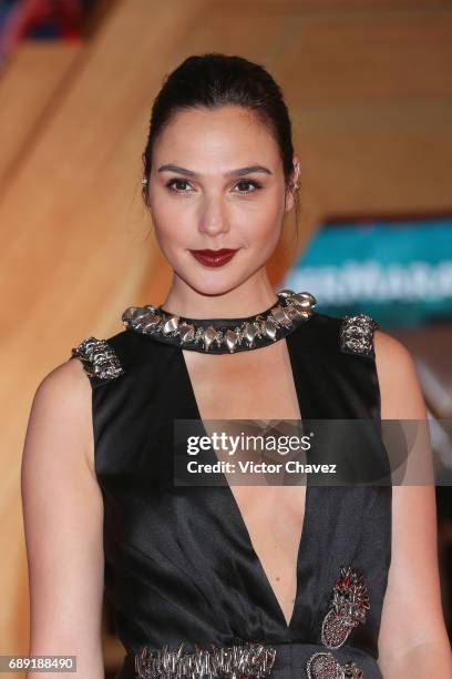Actress Gal Gadot attends the "Wonder Woman" Mexico City premiere at Parque Toreo on May 27, 2017 in Mexico City, Mexico.