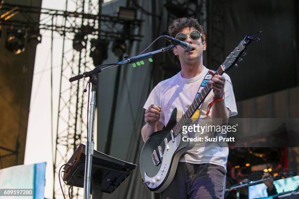 Andrew VanWyngarden of MGMT performs at the Sasquatch! Music Festival at Gorge Amphitheatre on May 27, 2017 in George, Washington.