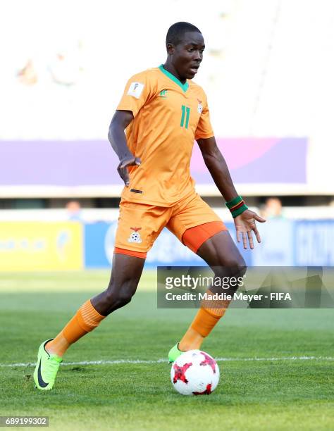 Enock Mwepu of Zambia during the FIFA U-20 World Cup Korea Republic 2017 group C match between Costa Rica and Zambia at Cheonan Baekseok Stadium on...