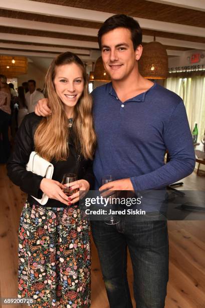 Alexandra Stein and Justin Roth attend AVENUE on the Beach Kicks off Summer 2017 at Calissa on May 27, 2017 in Water Mill, New York.