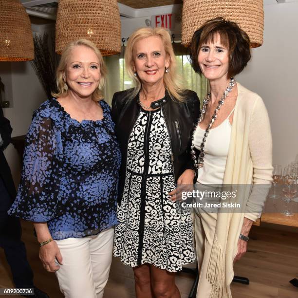 Suzan Kremer, Ruth Miller and Lee Fryd attends AVENUE on the Beach Kicks off Summer 2017 at Calissa on May 27, 2017 in Water Mill, New York.