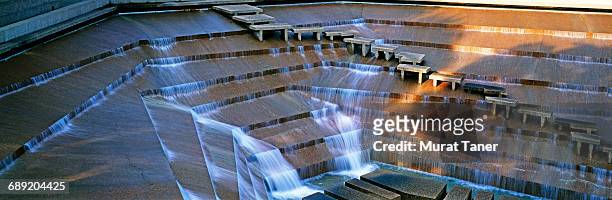 fort worth water gardens - fort worth stock pictures, royalty-free photos & images