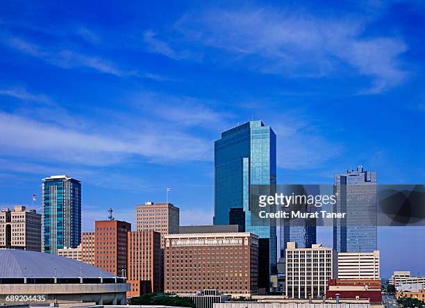view of downtown fort worth - fort worth stock pictures, royalty-free photos & images