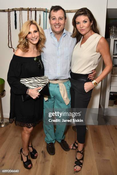 Randi Schatz, Steven Knobel and Nicole Noonan attend AVENUE on the Beach Kicks off Summer 2017 at Calissa on May 27, 2017 in Water Mill, New York.