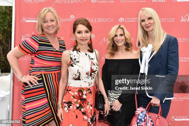 Barbara Poliwoda, Jean Shafiroff, Randi Schatz and Sarah Herbert-Galloway attend AVENUE on the Beach Kicks off Summer 2017 at Calissa on May 27, 2017...