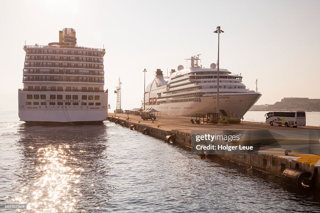 Ships Costa Mediterranea and Seabourn Odyssey