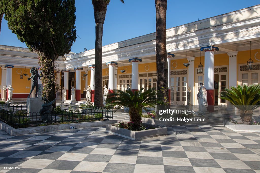 Gardens and terrace of Achilleion Palace