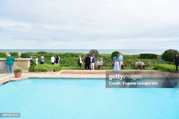 View of atmosphere at the Hamptons Magazine Memorial Day Celebration With Cover Star Hilary Swank Presented by Bespoke Real Estate on May 27, 2017 in...