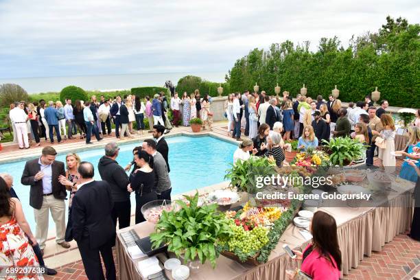 View of atmosphere at the Hamptons Magazine Memorial Day Celebration With Cover Star Hilary Swank Presented by Bespoke Real Estate on May 27, 2017 in...