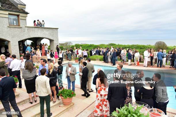 View of atmosphere at the Hamptons Magazine Memorial Day Celebration With Cover Star Hilary Swank Presented by Bespoke Real Estate on May 27, 2017 in...