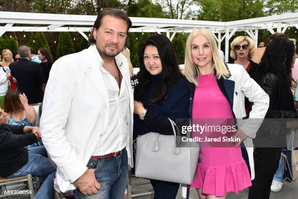 Yanni Kiskini, Susan Shin and Brinkley Skye attend AVENUE on the Beach Kicks off Summer 2017 at Calissa on May 27, 2017 in Water Mill, New York.