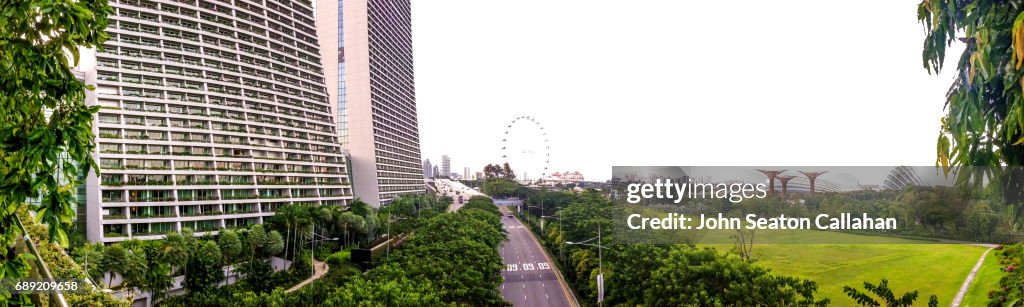The Marina Bay Sands and the Singapore Flyer