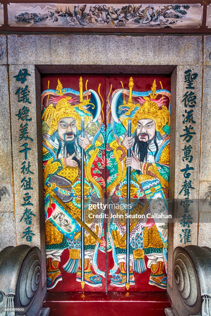 Painted Doors at Thian Hock Keng Temple