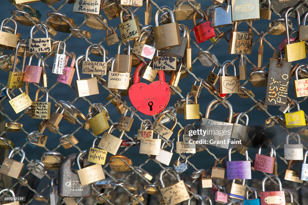 Love locks.