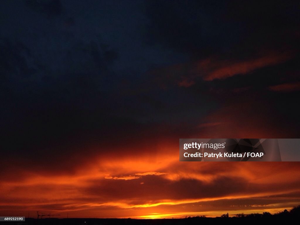 View of dramatic sky