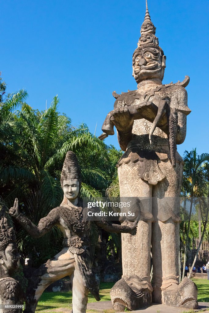 Statues in Buddha Park (Xieng Khuan)