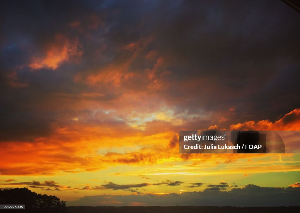 Cloudscape during sunset