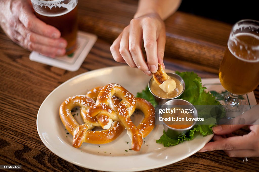 Pennsylvania soft Pretzels  at Pub