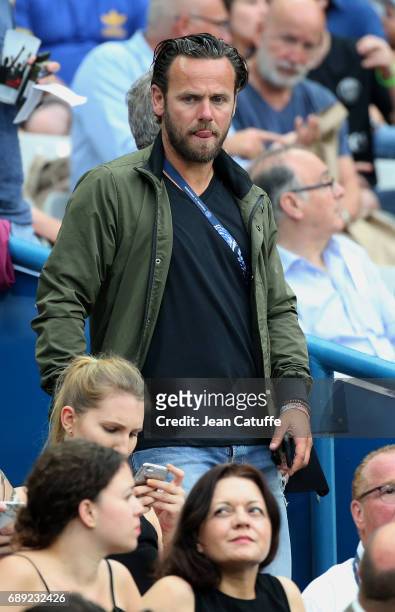 Steve Savidan attends the French Cup final between Paris Saint-Germain and SCO Angers at Stade de France on May 27, 2017 in Saint-Denis near Paris,...