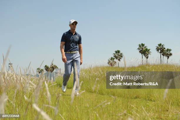Brendan Jones of Australia walks to the 3rd tee during the final round of Mizuno Open at JFE Setonaikai Golf Club on May 28, 2017 in Okayama, Japan.