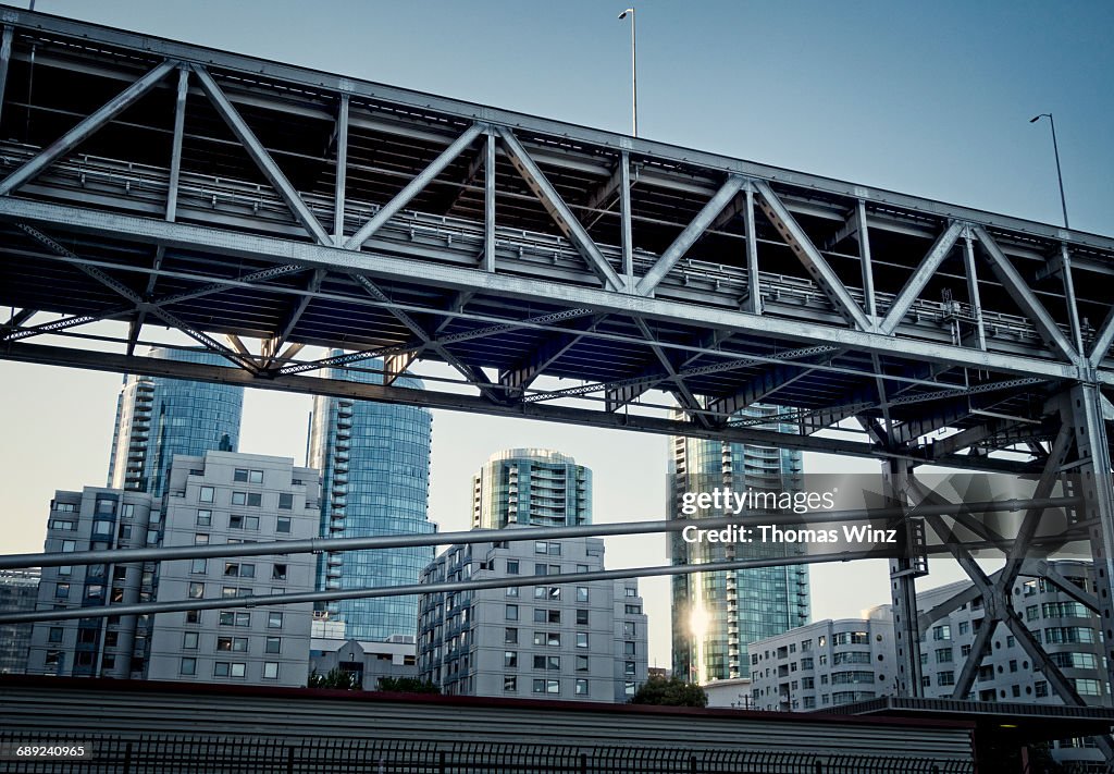 Bay Bridge and Highrise Buildings