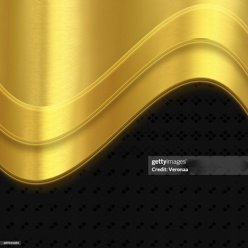 Shiny gold and black background