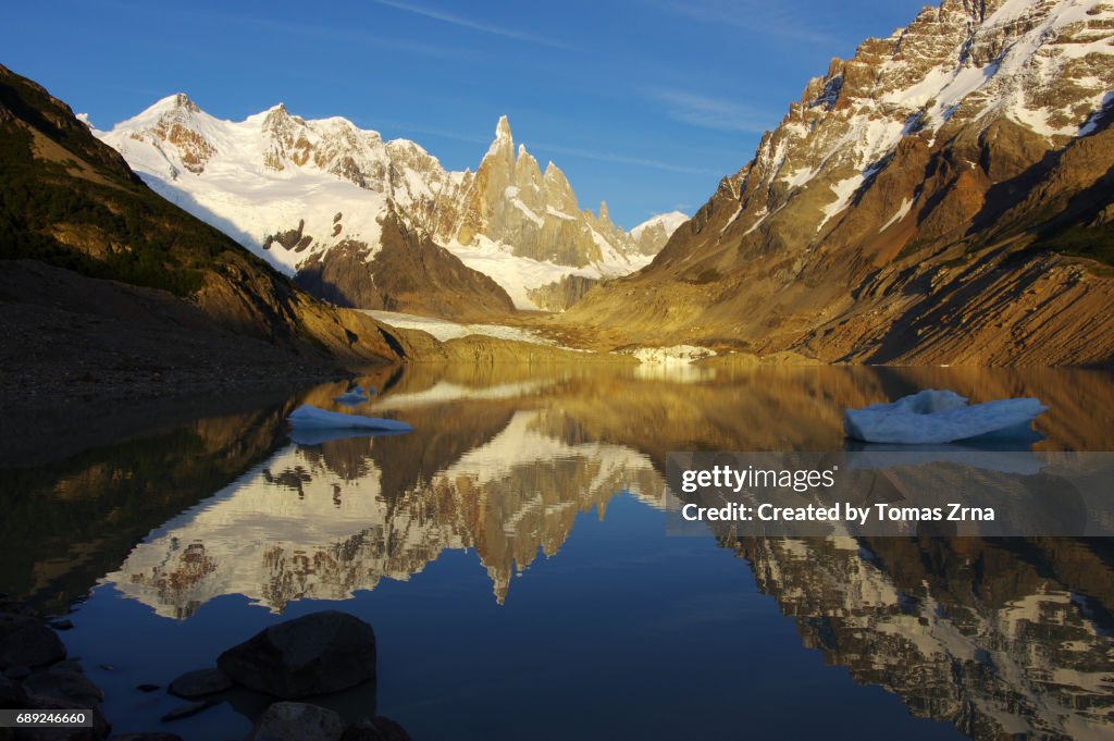 Magical sunrise at Cerro Torre