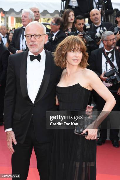 Pascal Greggory and Marie Josee Croze attend the 'Based On A True Story' screening during the 70th annual Cannes Film Festival at Palais des...