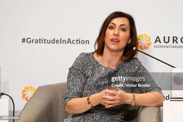 President and Executive Director, SEED Foundation Sherri Kraham Talabany during The Migration: From Crisis to Integration session at the Aurora...