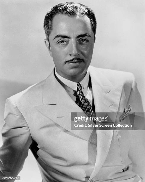 American actor William Powell , circa 1935.
