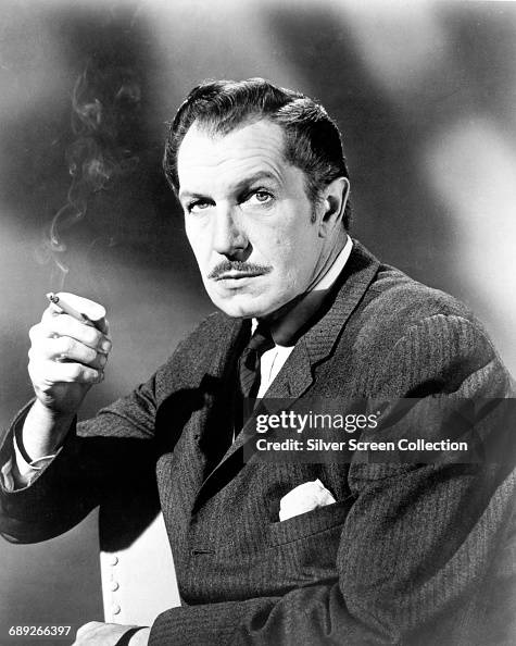 did vincent price smoke cigarettes 1949 Portrait publicity from THE BRIBE director Robert Z. Leonard Film Noir Metro Goldwyn Mayer Stock Photo Vincent Price Signed Photograph