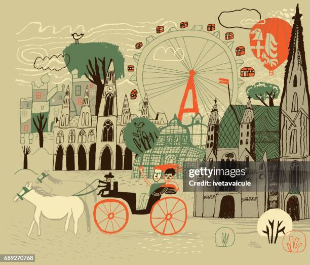 stockillustraties, clipart, cartoons en iconen met wenen in oostenrijk - werkdier