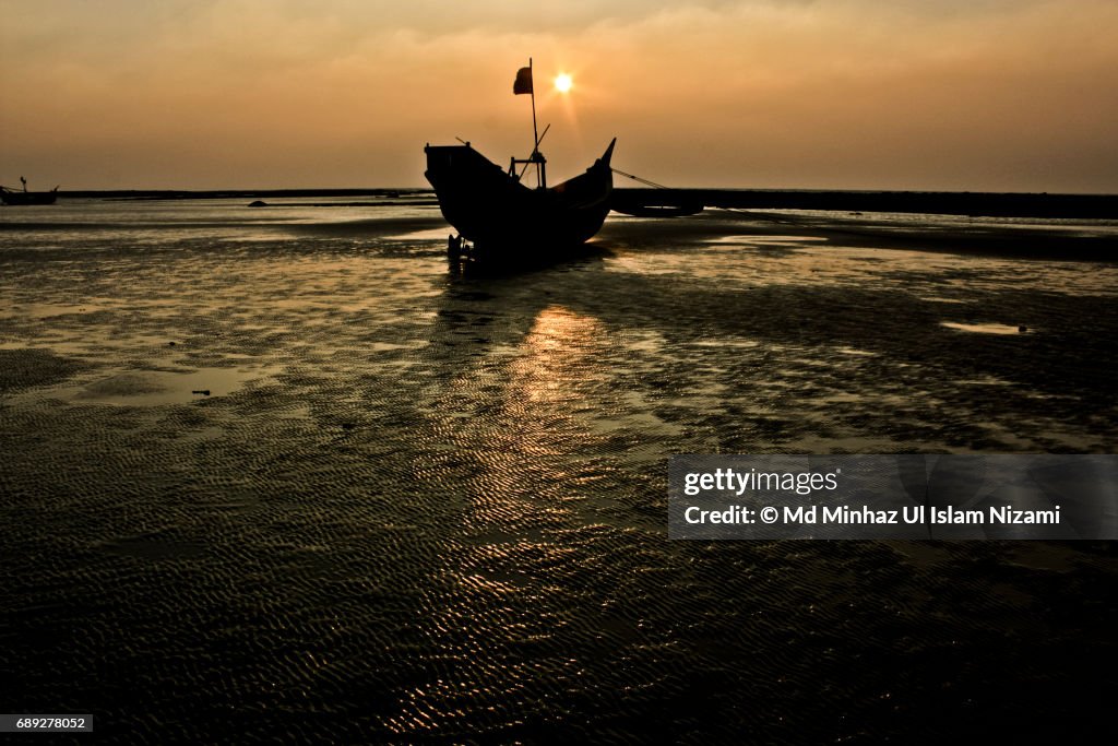 Boat and Sunset