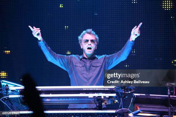 Jean-Michel Jarre Performs At Microsoft Theater at Microsoft Theater on May 27, 2017 in Los Angeles, California.