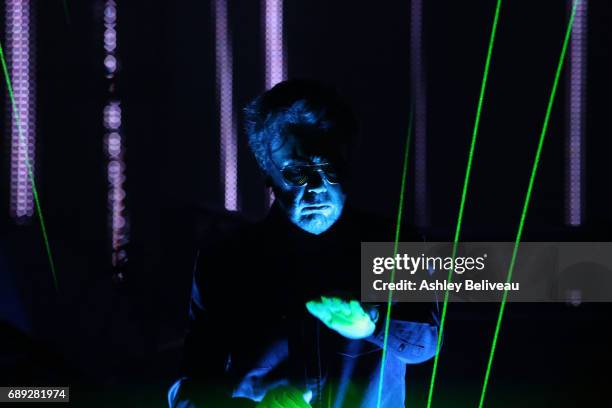 Jean-Michel Jarre Performs At Microsoft Theater at Microsoft Theater on May 27, 2017 in Los Angeles, California.