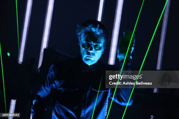 Jean-Michel Jarre Performs At Microsoft Theater at Microsoft Theater on May 27, 2017 in Los Angeles, California.