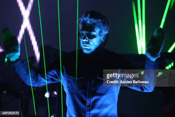 Jean-Michel Jarre Performs At Microsoft Theater at Microsoft Theater on May 27, 2017 in Los Angeles, California.