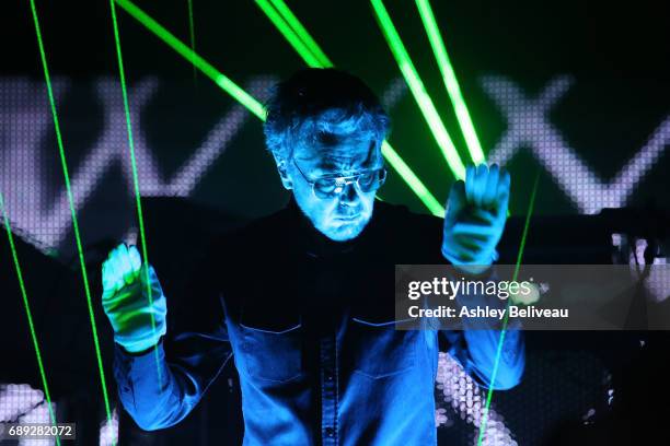 Jean-Michel Jarre Performs At Microsoft Theater at Microsoft Theater on May 27, 2017 in Los Angeles, California.