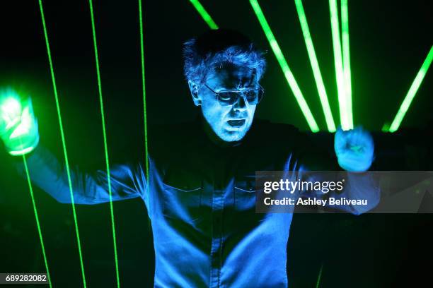 Jean-Michel Jarre Performs At Microsoft Theater at Microsoft Theater on May 27, 2017 in Los Angeles, California.