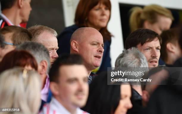 Ulster , Ireland - 28 May 2017; Monaghan manager Malachy O'Rourke in attendance during the Ulster GAA Football Senior Championship Quarter-Final...