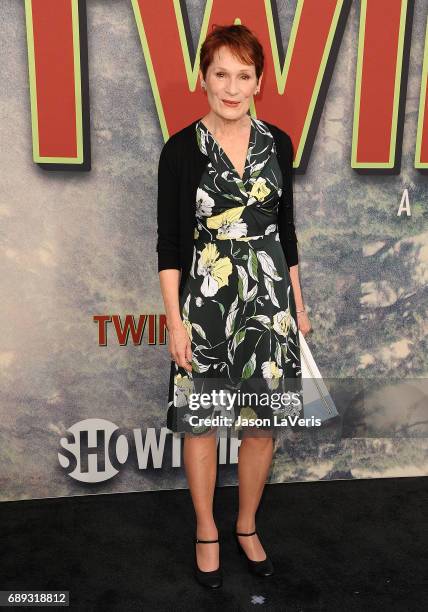 Wendy Robie attends the premiere of "Twin Peaks" at Ace Hotel on May 19, 2017 in Los Angeles, California.